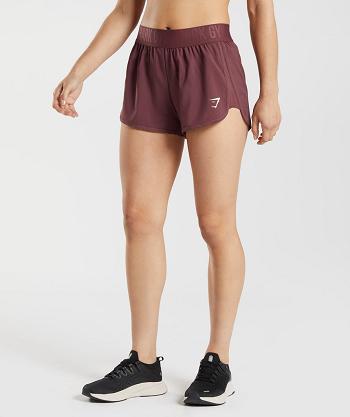 Gymshark Training Loose Fit Ženske Kratke Hlače Roze Smeđe | HR 3885BEX